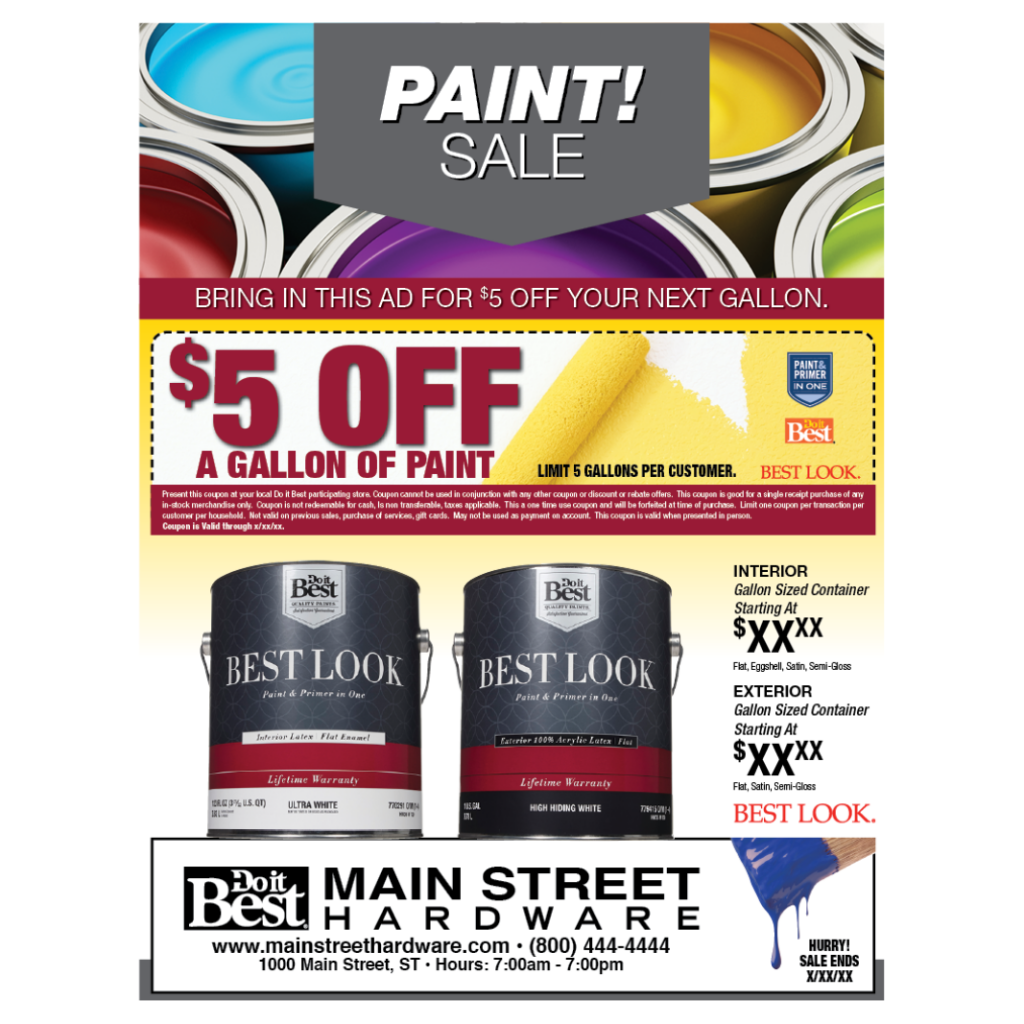 Best Look Paint Flyer (A) JW Specialties