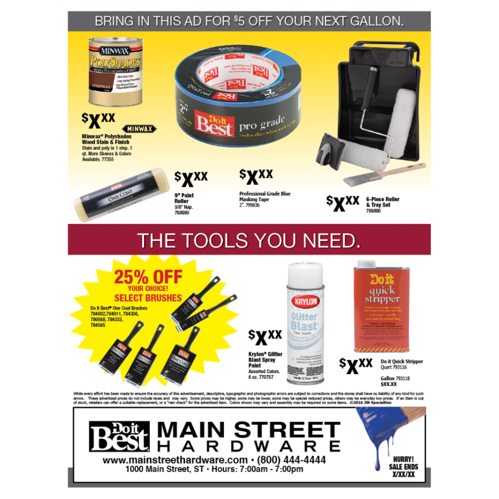 Best Look Paint Flyer (A) JW Specialties