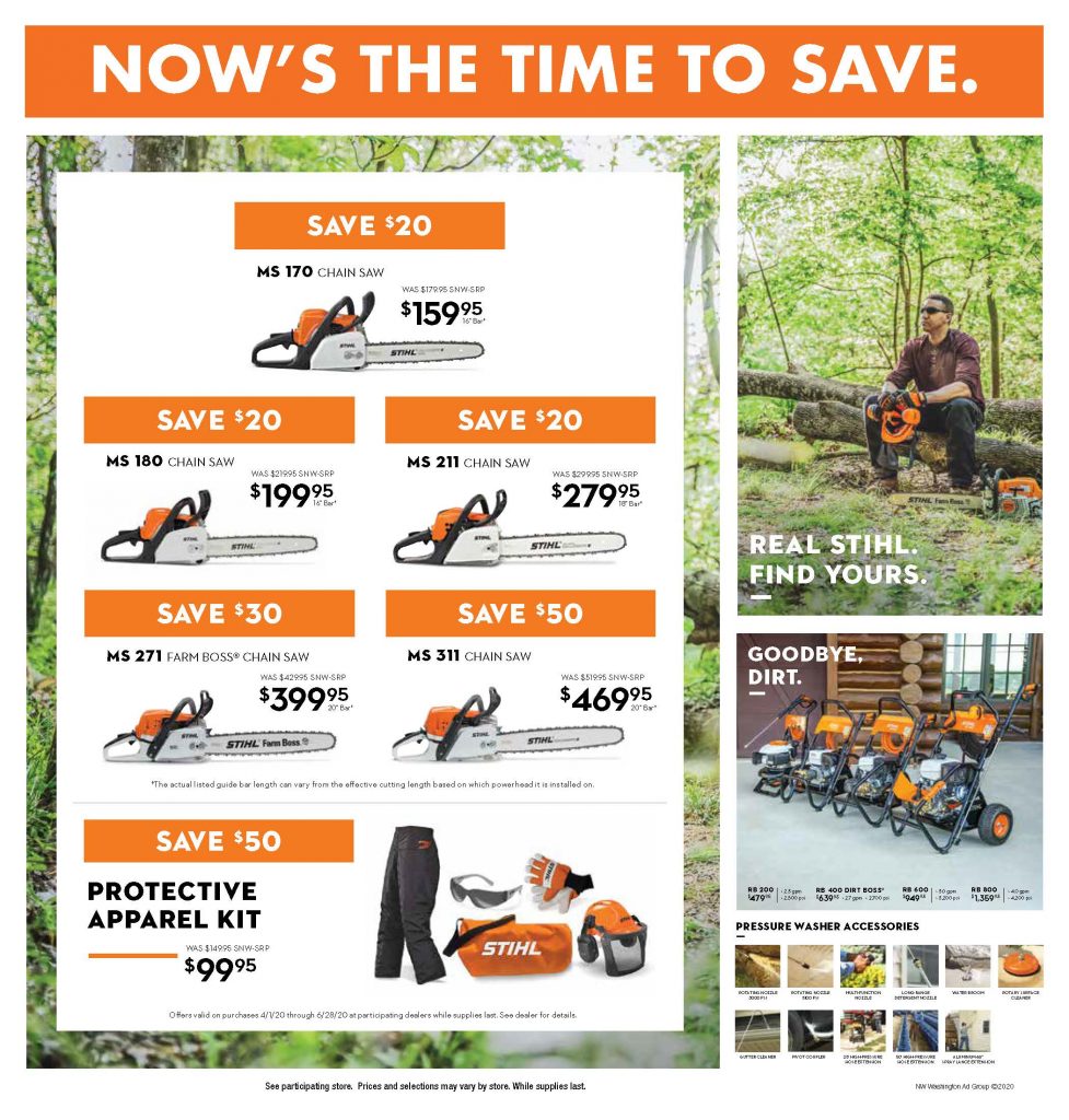 STIHL® 4 Page Ad Group Circular JW Specialties