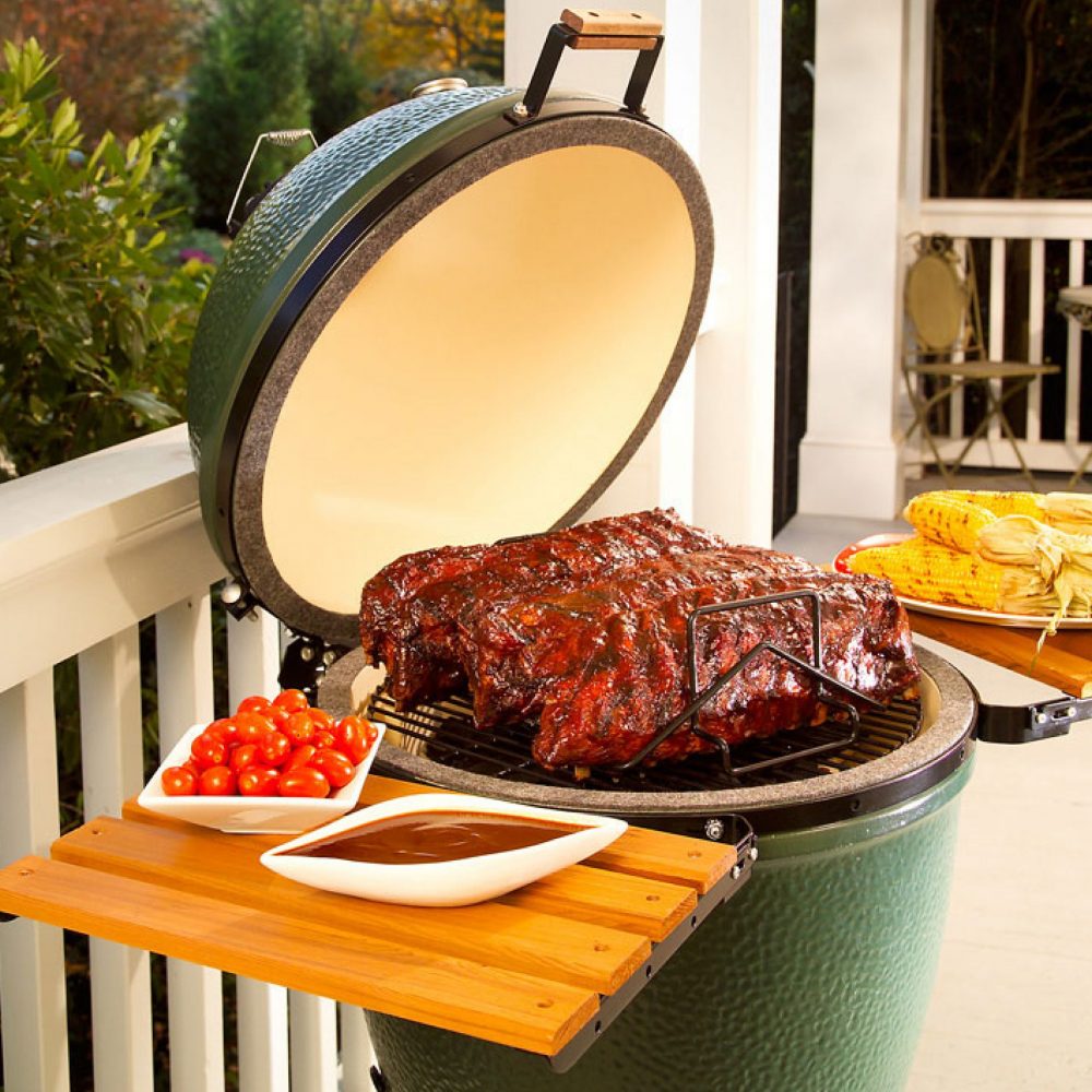 big green egg grill photo backdrop