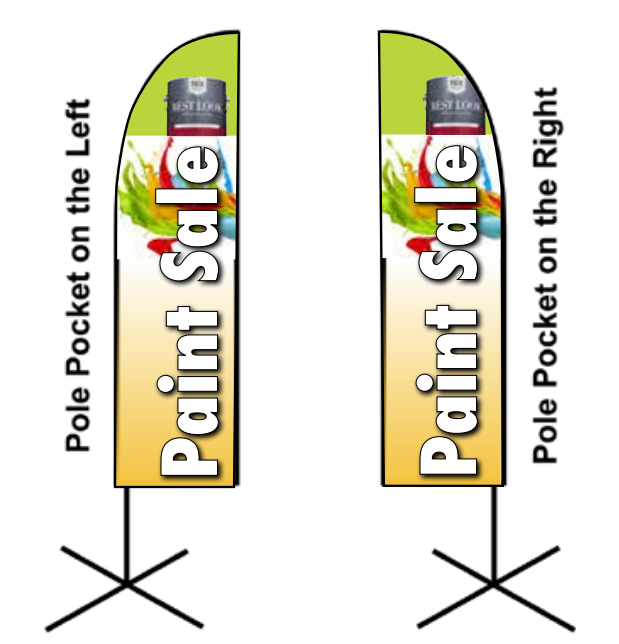 paint sale feather flag