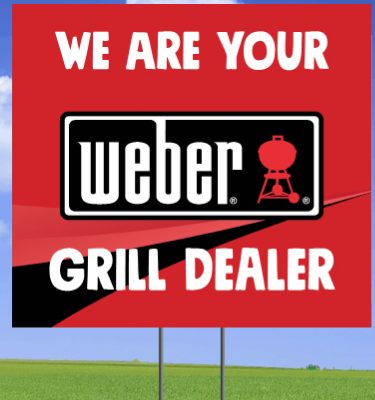 weber yard sign